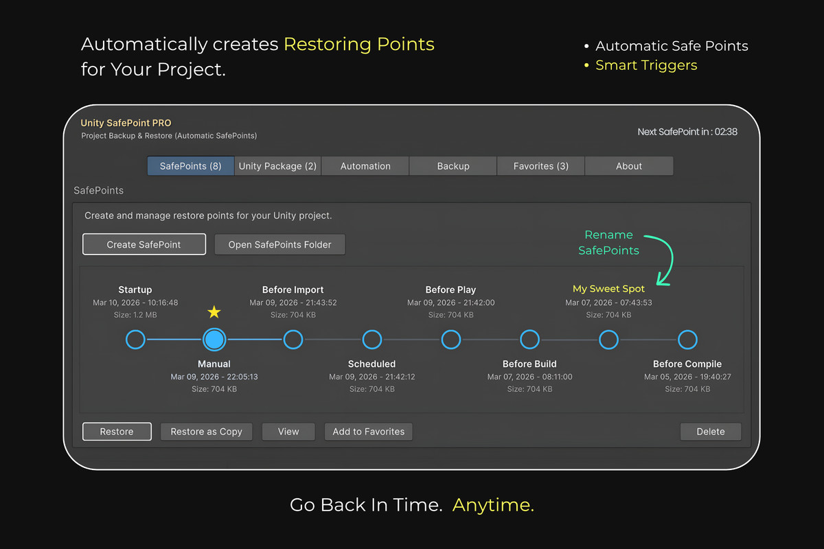SafePoint PRO: Backup & Restore (Automatic Checkpoints)