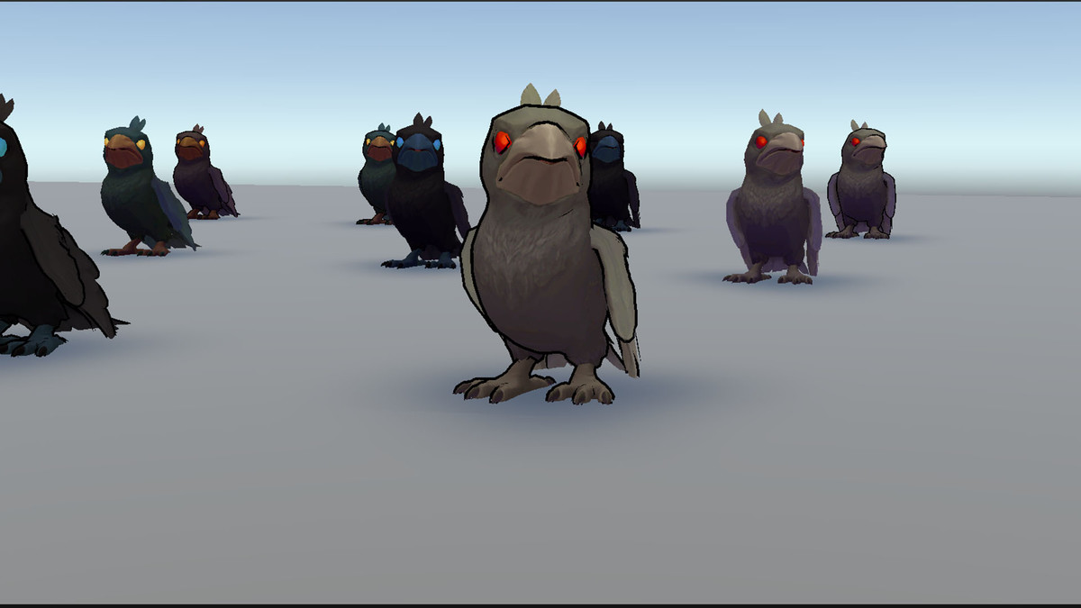 Animated Stylized Crow