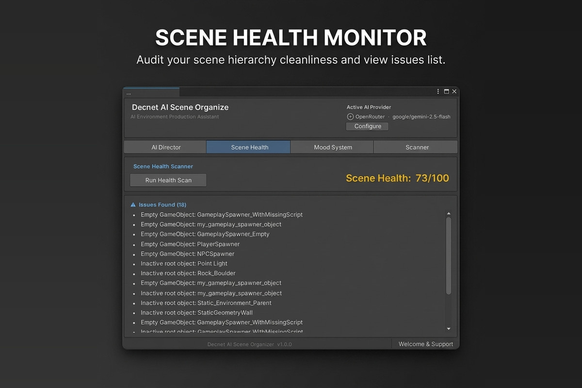 AI Scene Organizer - Intelligent Hierarchy Cleanup & Workflow Automation