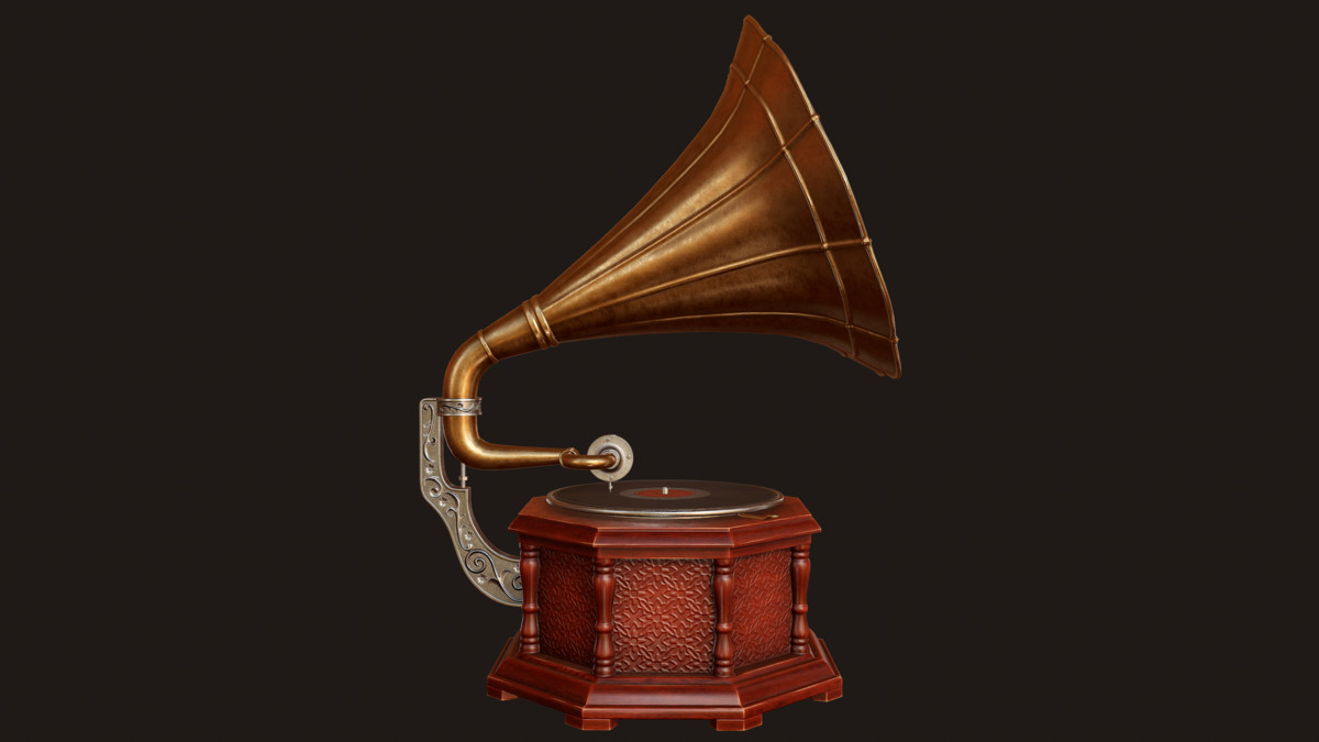 Vintage Gramophone (Animated)