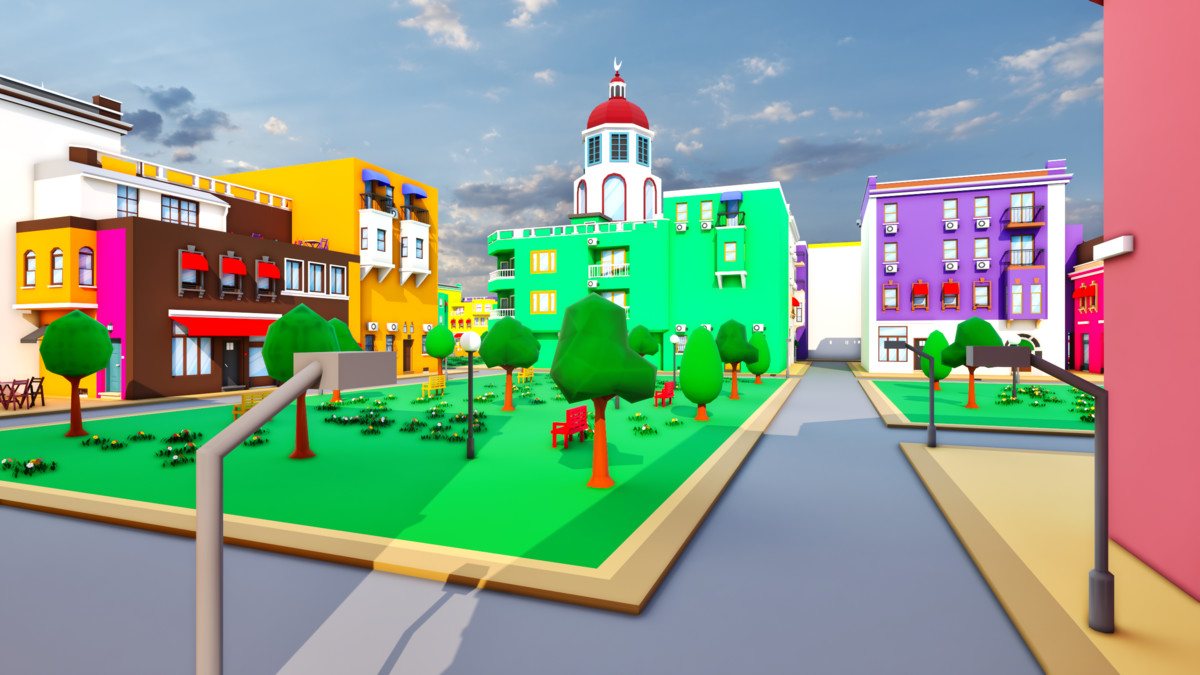 Modular Eastern City Low Poly Istanbul [Enterable Interior] [Desktop & Mobile]