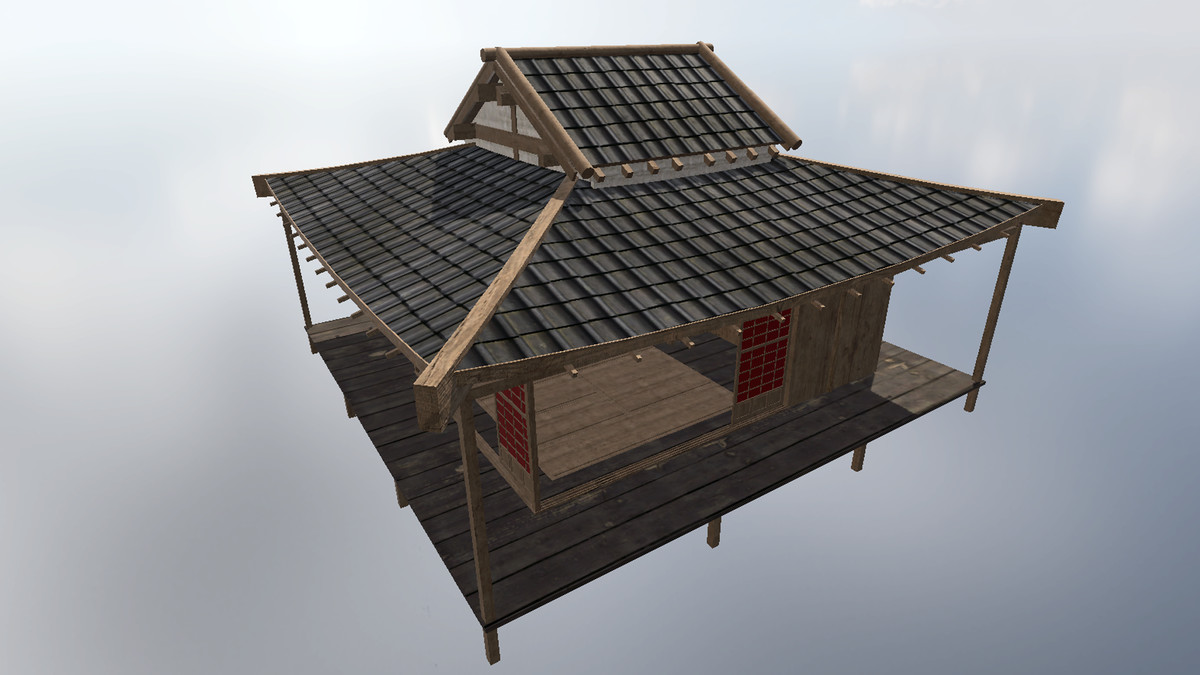 Wooden Asian Building