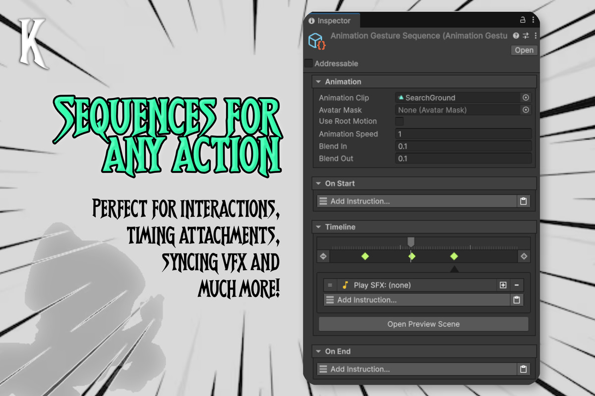 Gesture Sequencer for Game Creator 2