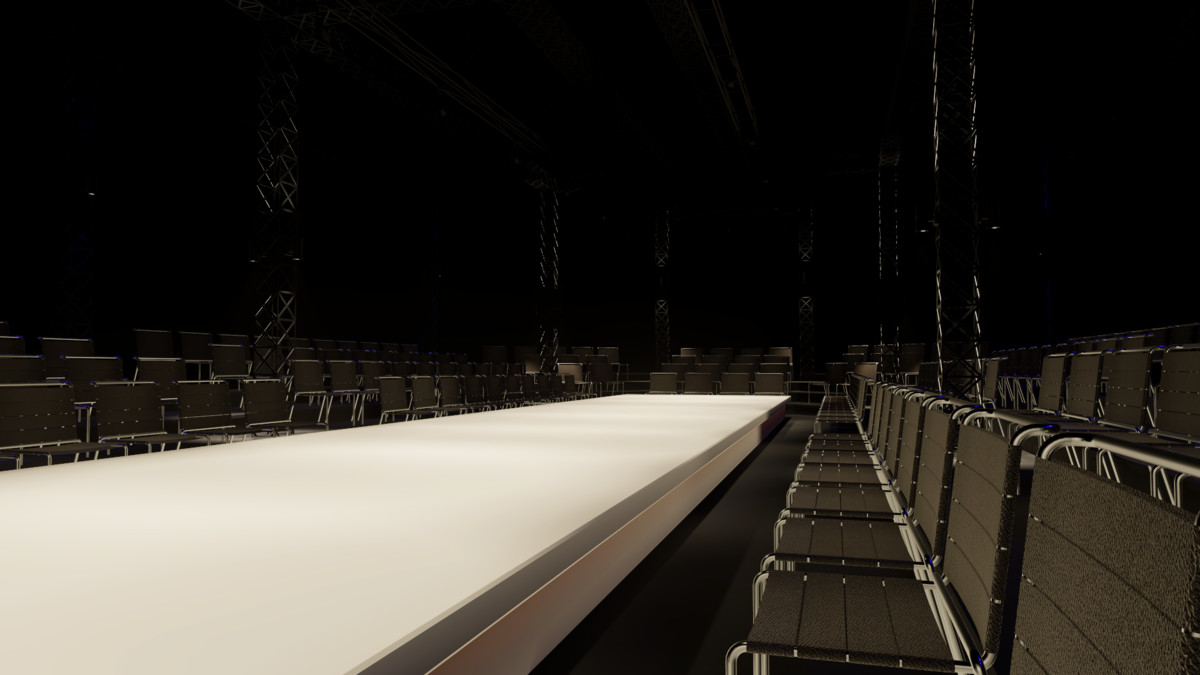 Big Fashion Show Hall - Tiered Runway Venue