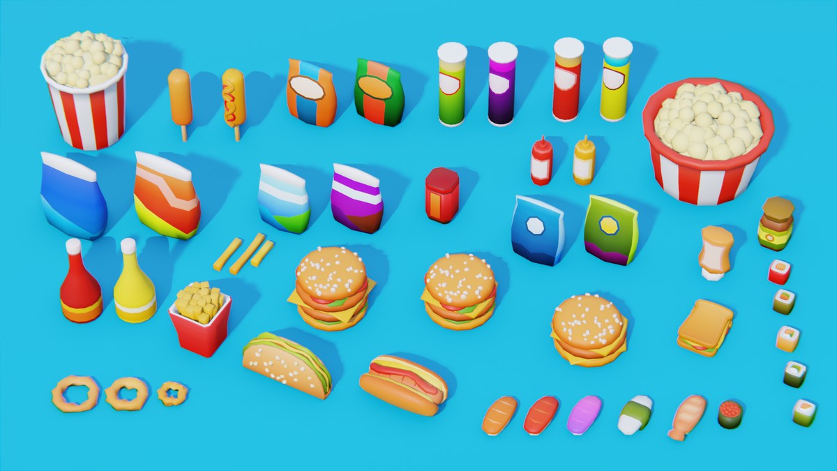 Low Poly Food Pack by IGS