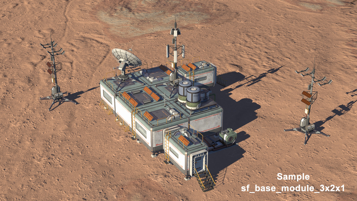 sci fi base module pack