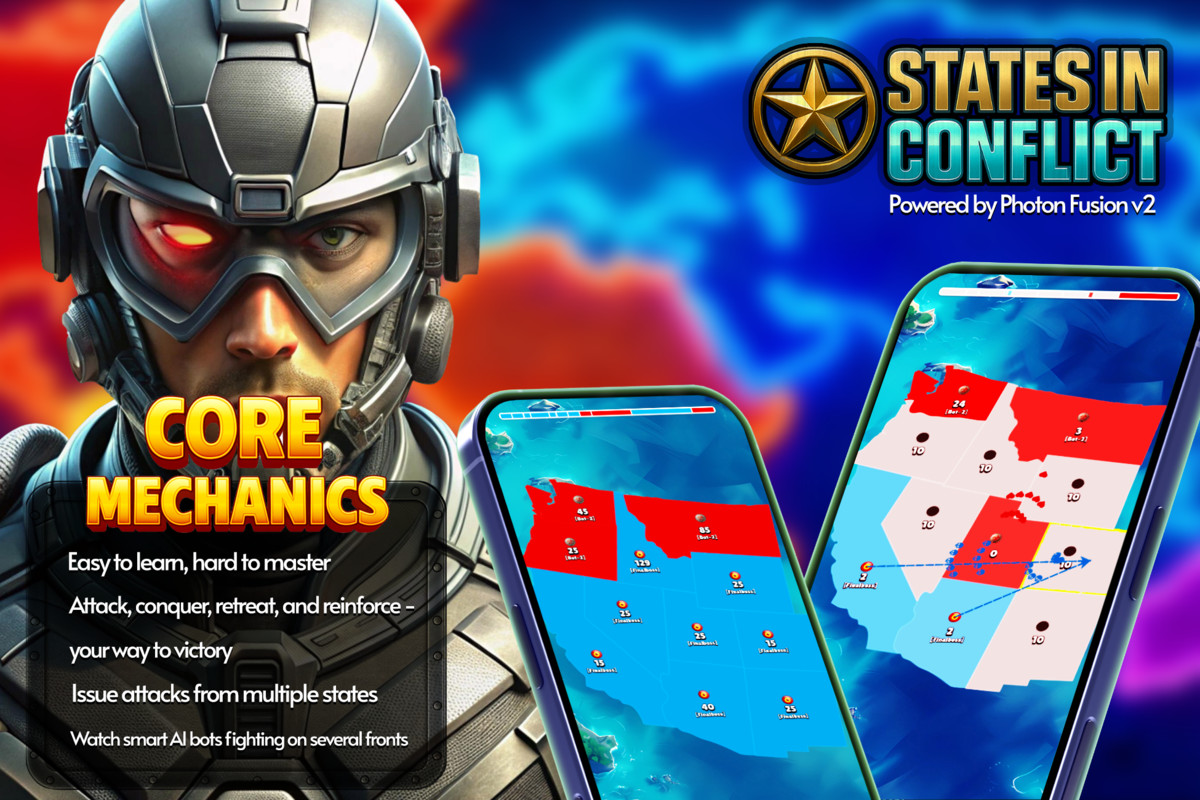 States in Conflict – State.io Multiplayer Strategy (Photon Fusion 2)