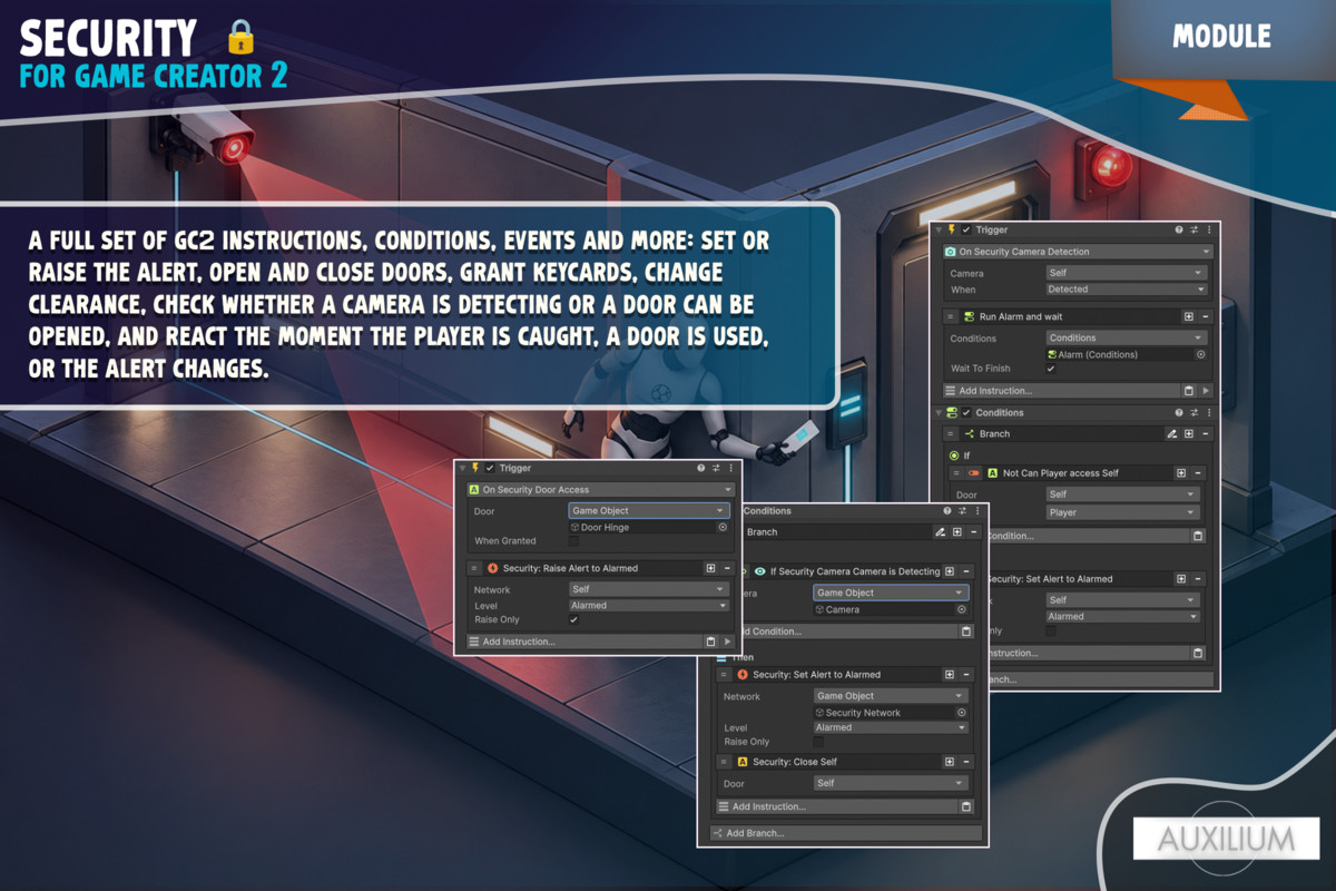Security System for Game Creator 2