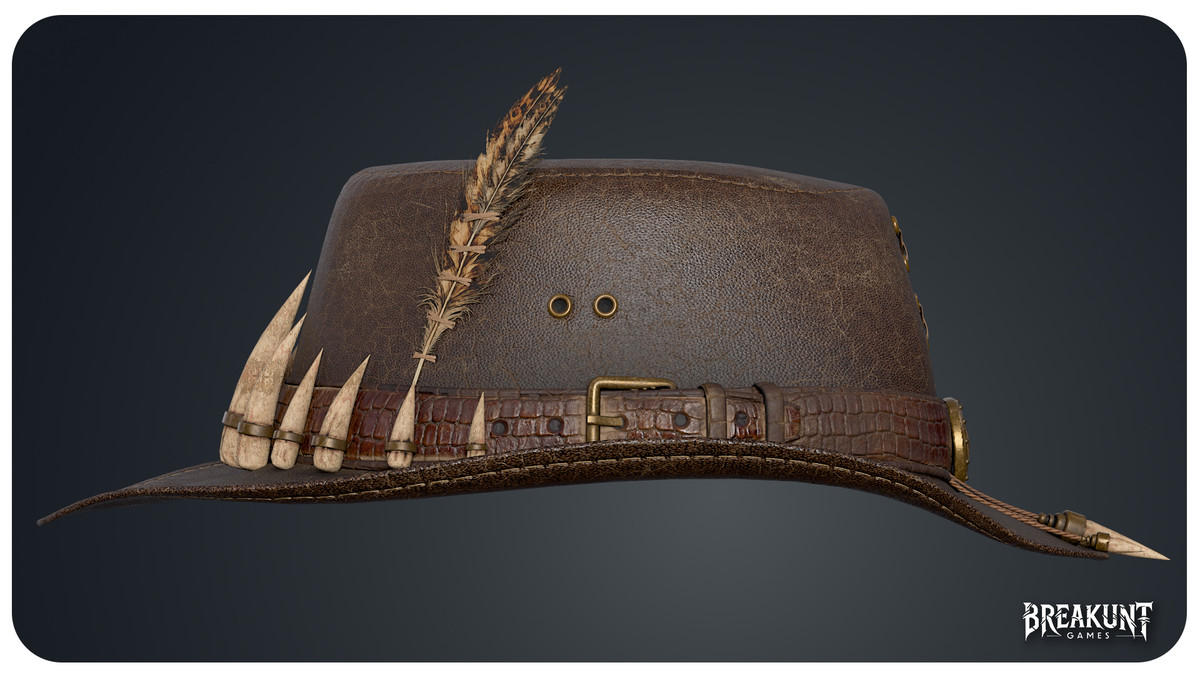 Hunter Hat - Game Ready Optimized (Survival, Headwear, Clothing, Bones)