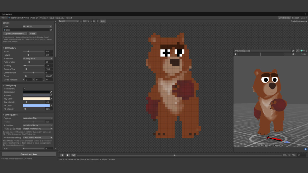 To Pixel Art Tools (3D & Images)