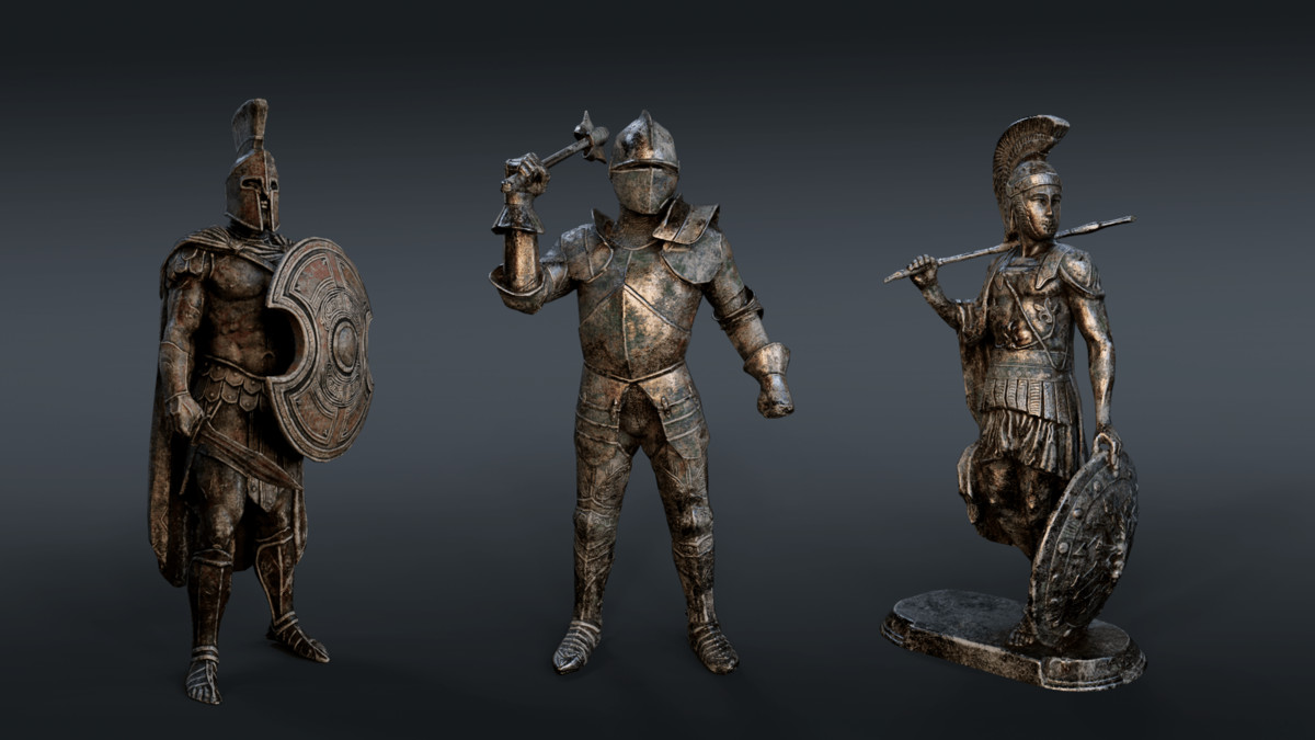 Warrior Statues - Collection (URP)