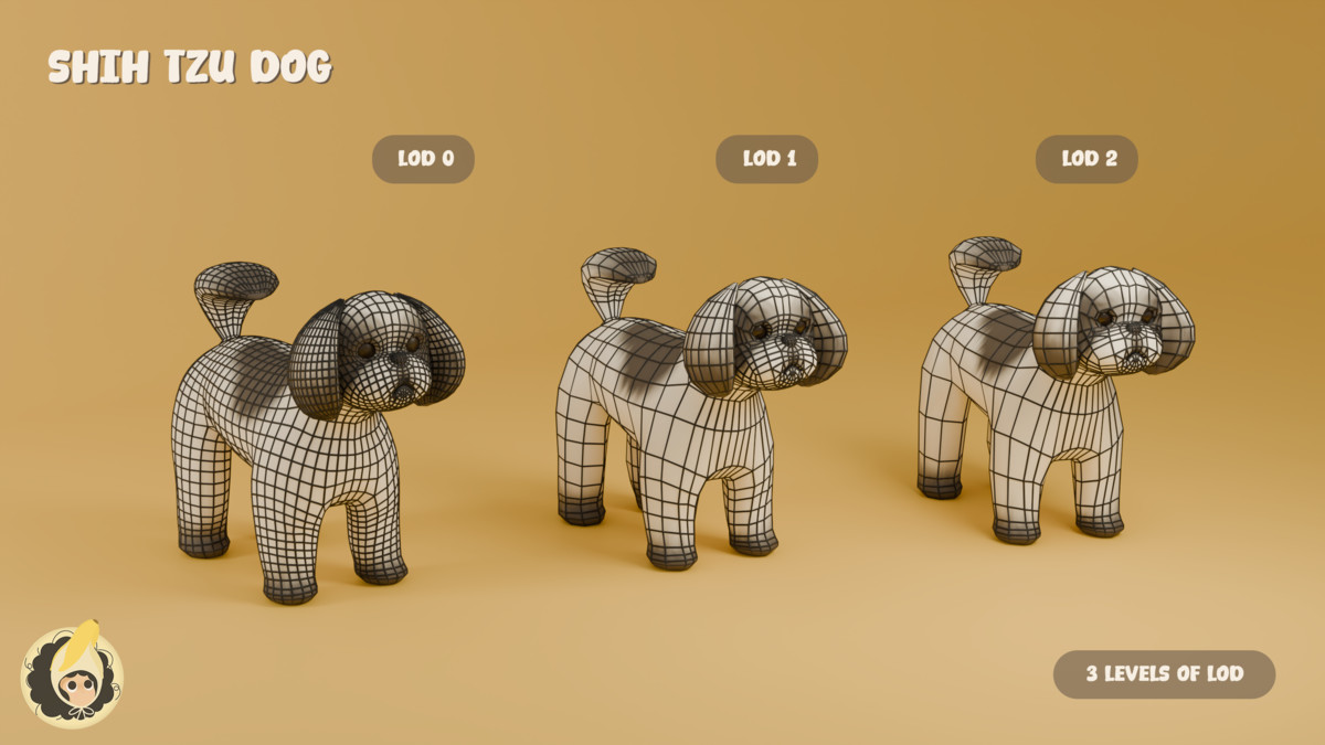 Animated Shih Tzu Dog