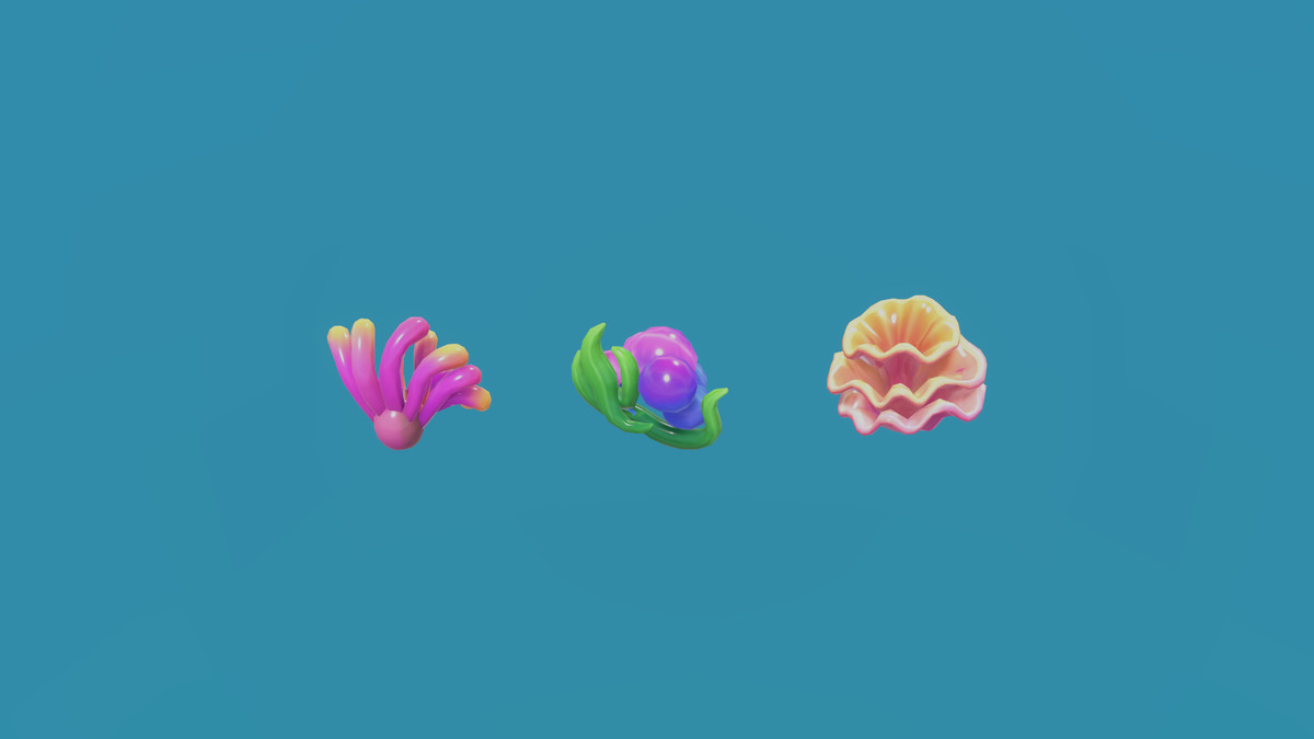 Stylized Underwater Pack — Rocks, Corals & Sea Props