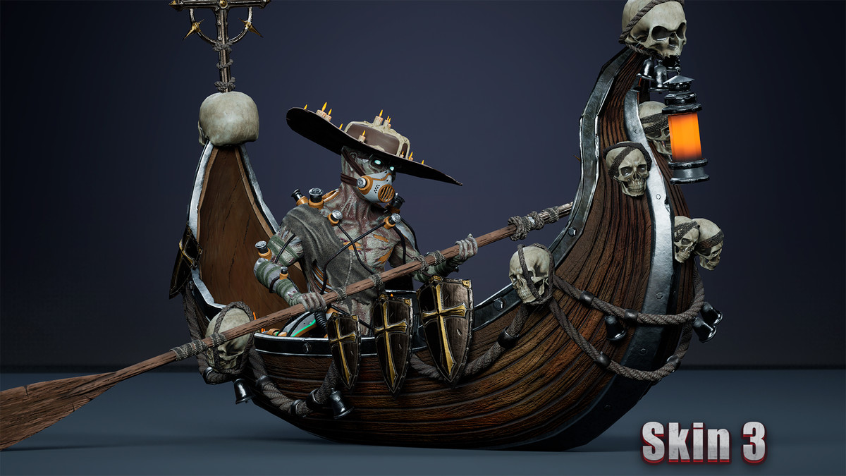 Fantasy Cyborg Boatman
