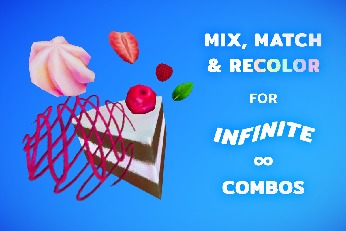 Modular Hand-Painted Dessert Pack – Customizable Low-Poly Bakery Food Props