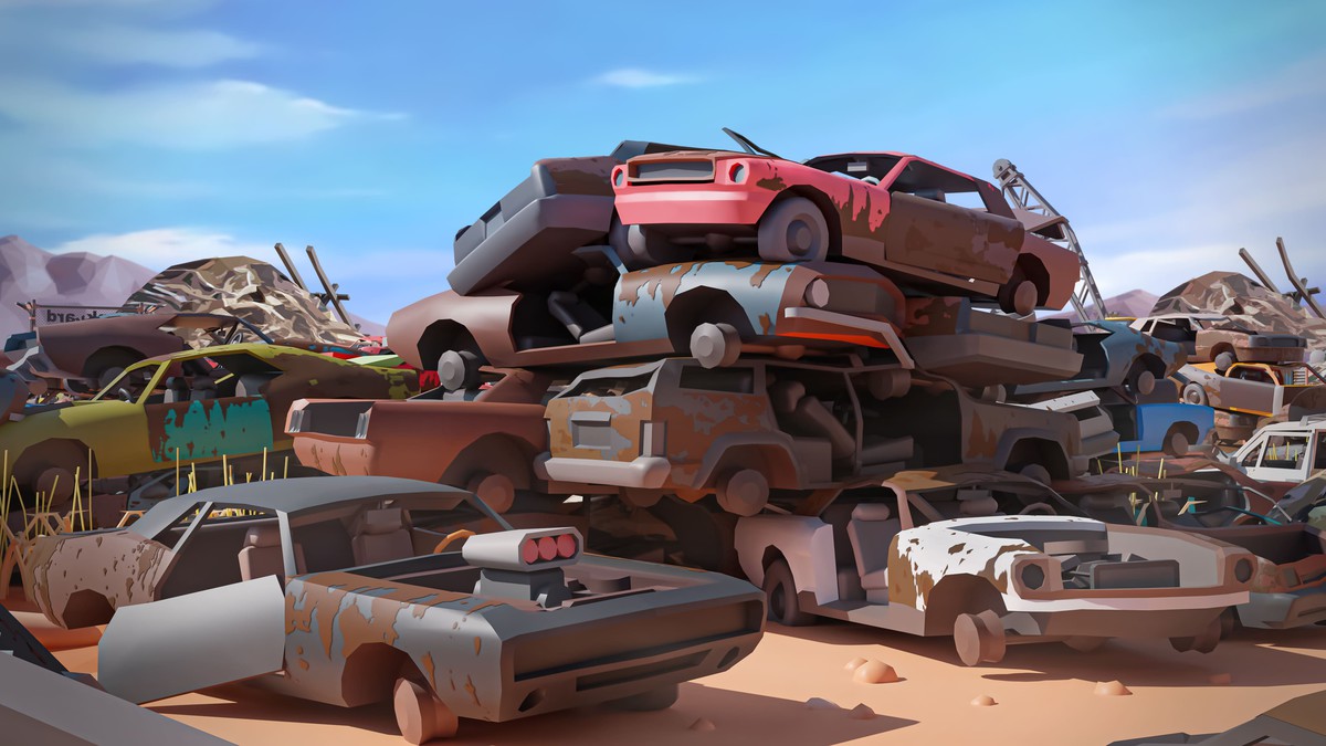 Junkyard - Low Poly 3D Models Pack