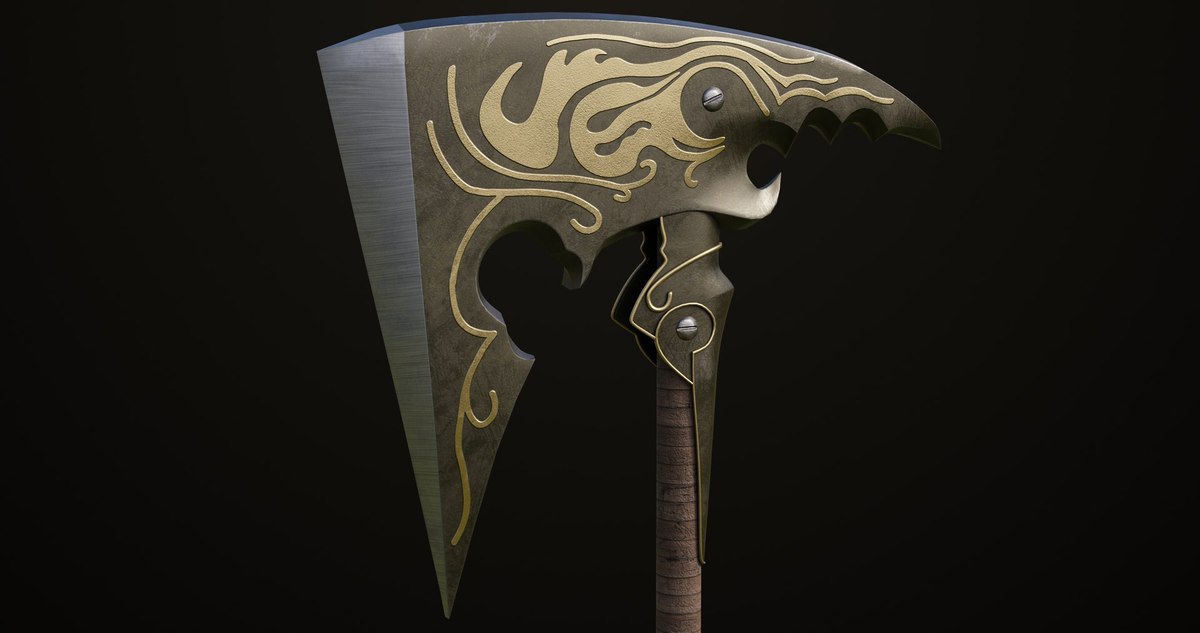 6 Battle Axes Collection 01 URP HDRP Textures