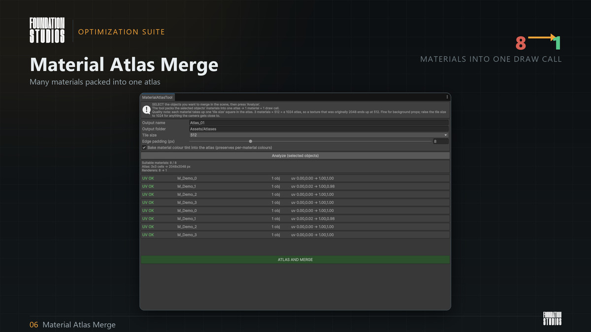 Optimization Suite - Draw Calls, VRAM, LODs (6 - URP)