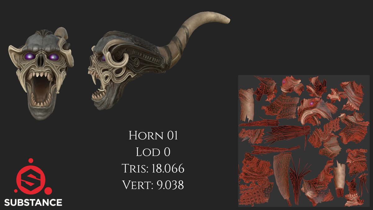 4 Blowing Horns - Dark Fantasy