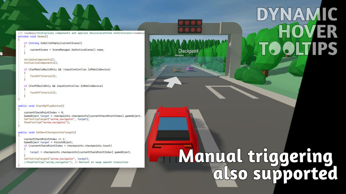 Dynamic Hover Tooltips: set visuals to highlight UI, 2D, 3D objects