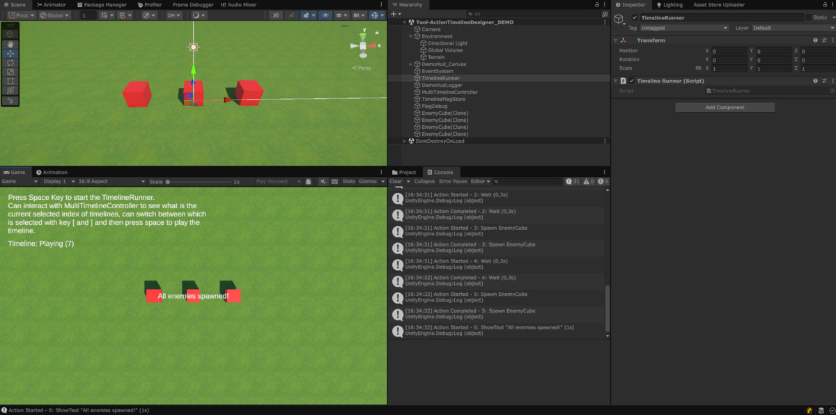 Action Timeline Designer