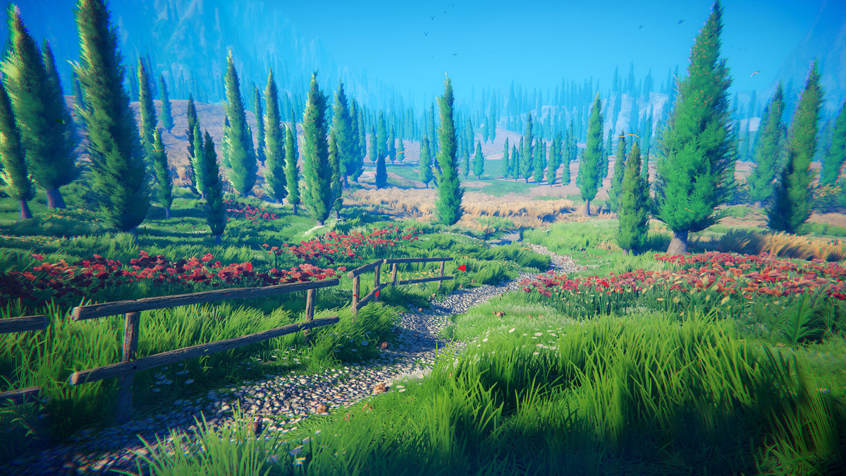 Stylized Cypress Valley