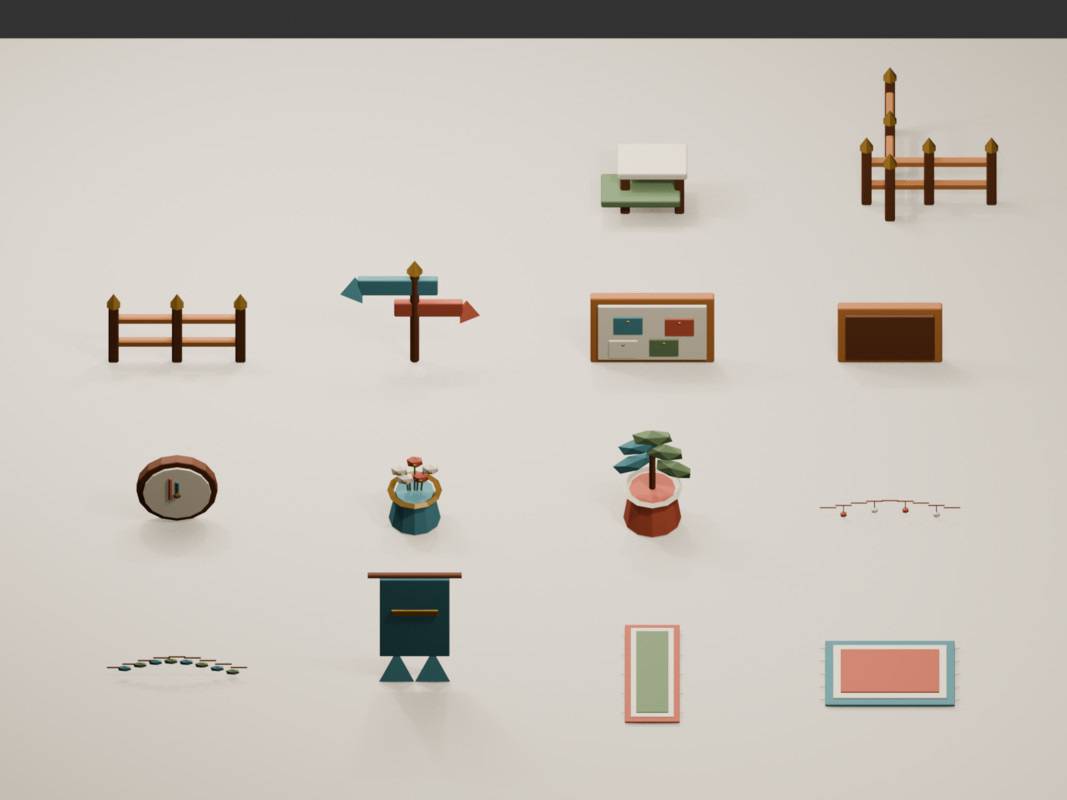 Cozy Marketcraft - Low Poly Shop and Market Props