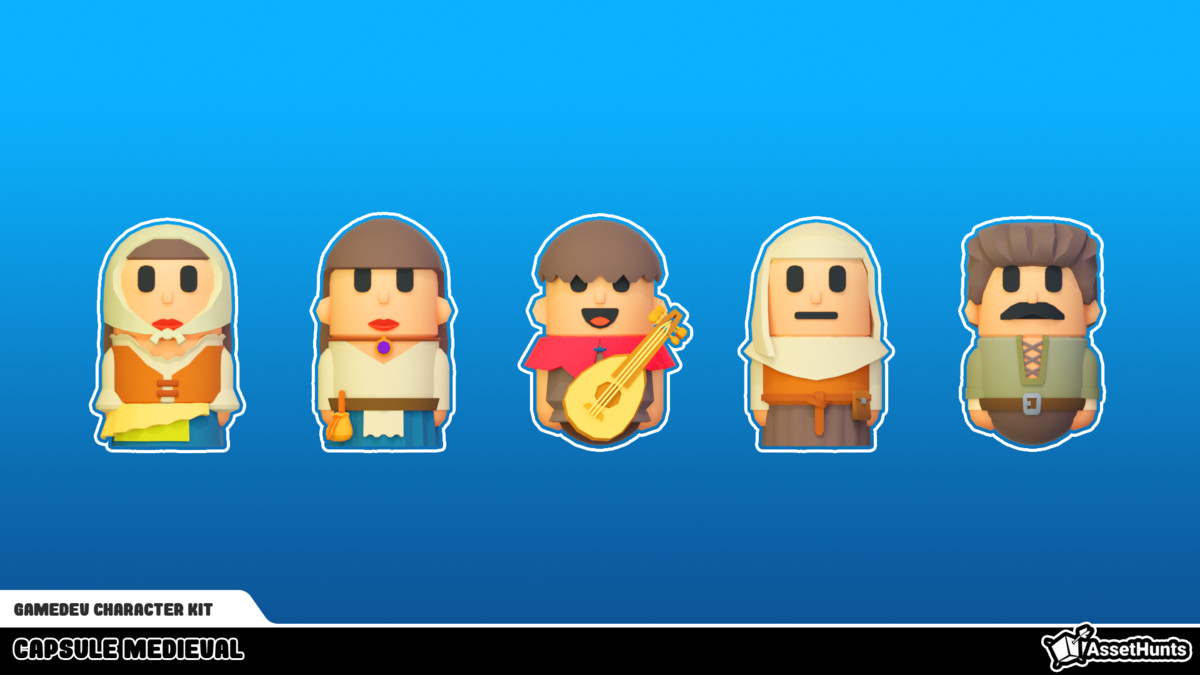 GameDev Character Kit - Capsule Medieval