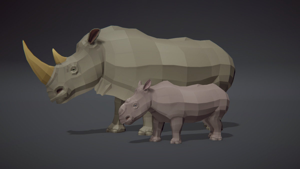 Poly Art: Rhino