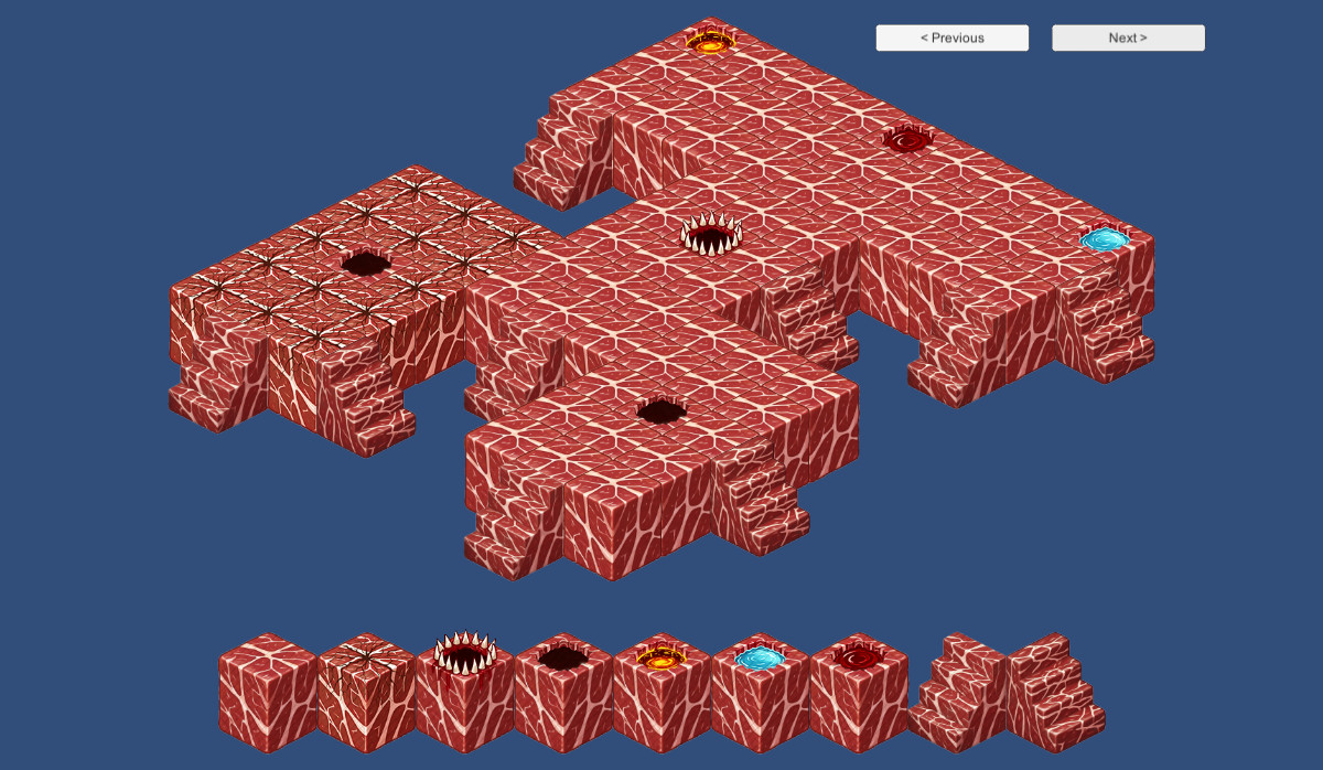 2D Isometric Modular Tileset – Flesh, Blood & Skull