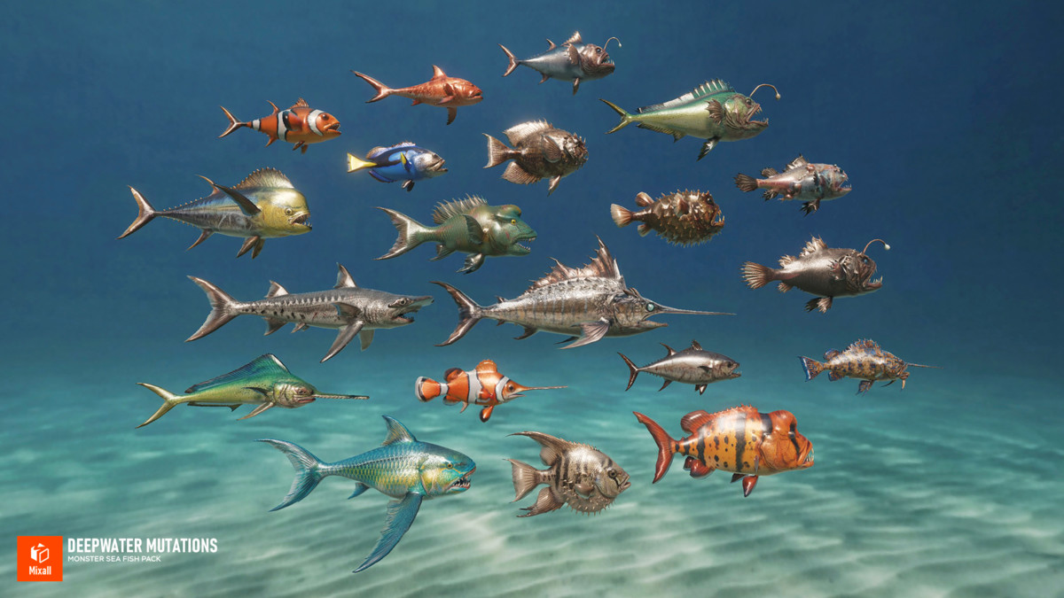 Deepwater Mutations - Monster Sea Fish Pack