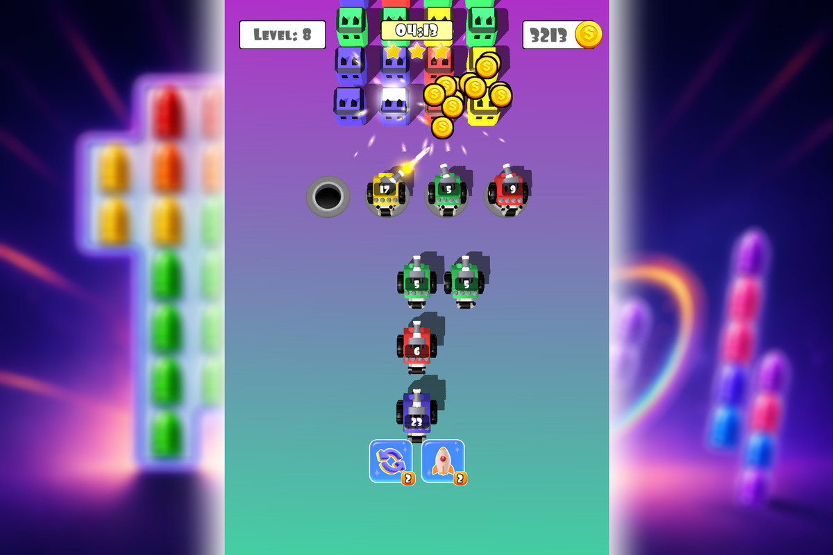 Bullet Sort Battle - Complete Mobile Game Template