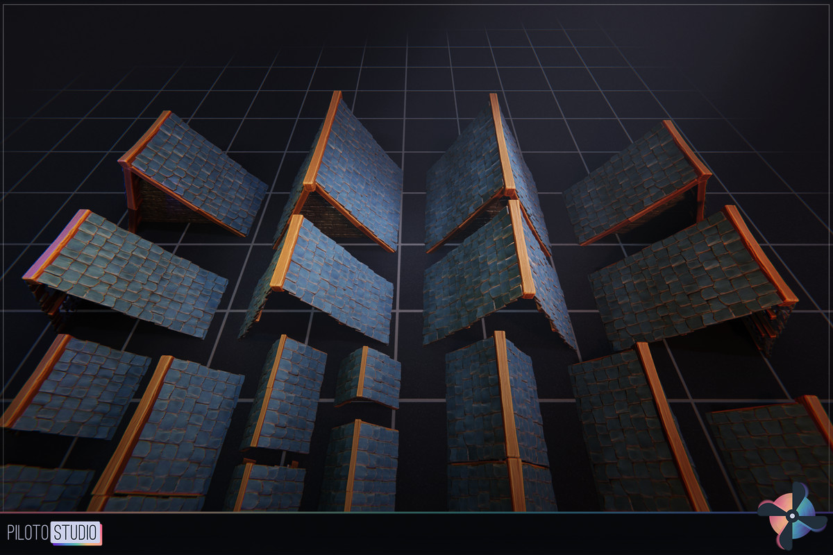 Mega Stylized PBR Environment Pack +500 Assets - Modular Houses, Water Shader