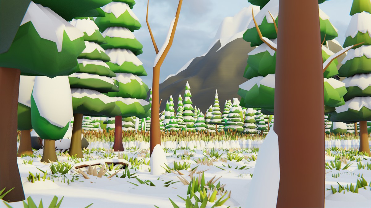 Low Poly Seasonal Forest Biome 2 by IGS