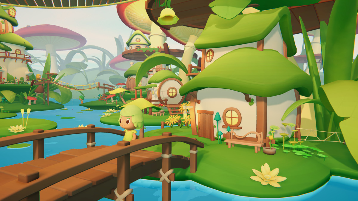 Shimmering Mushroom Village - Low Poly Fantasy Environment