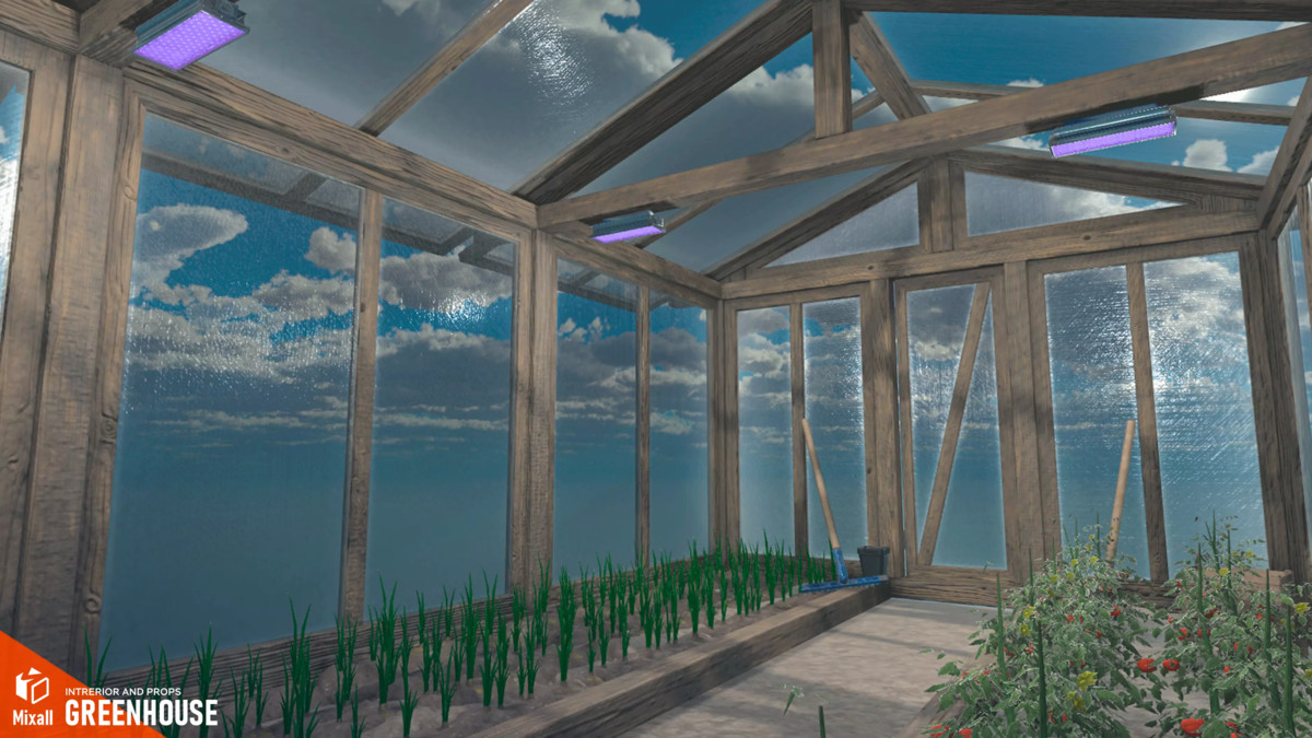Rural buildings - glamping, greenhouse, sawmill and others