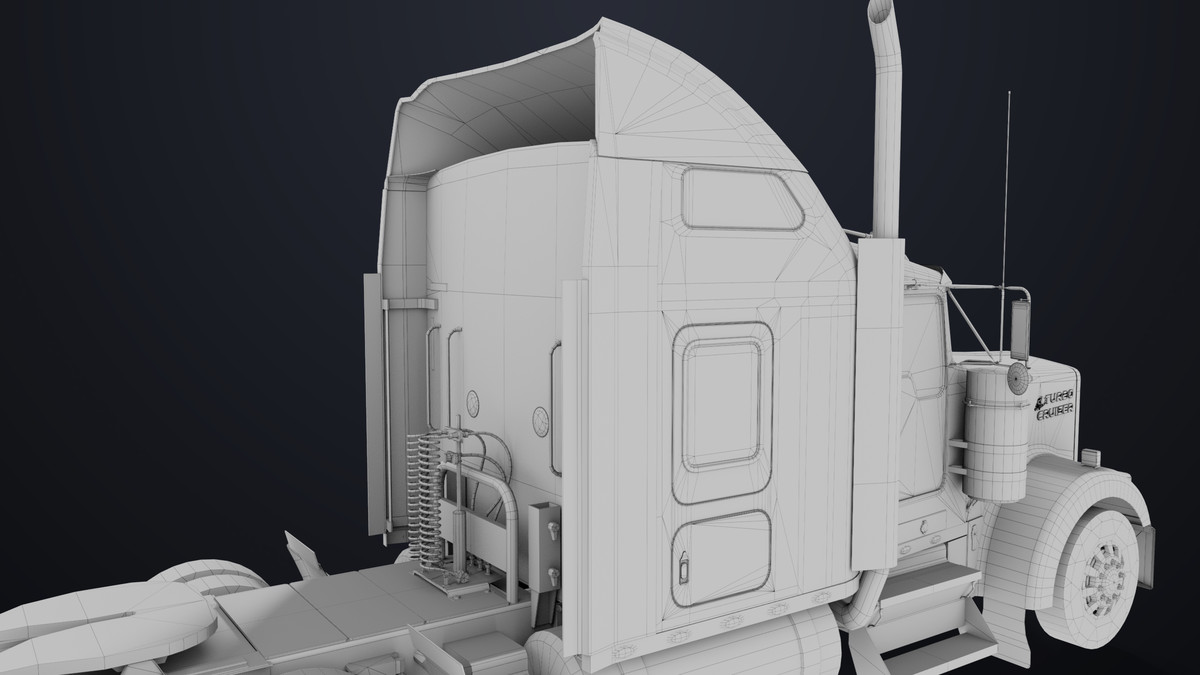 Truck Chassis 02 Generic Black URP HDRP Textures