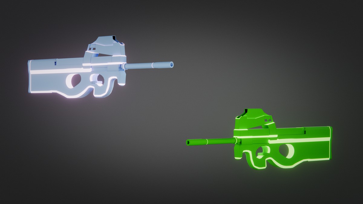 Weapon Sci-fi Glow Skins Pack — 345 Variations