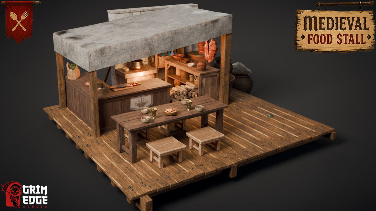 Medieval Food Stall