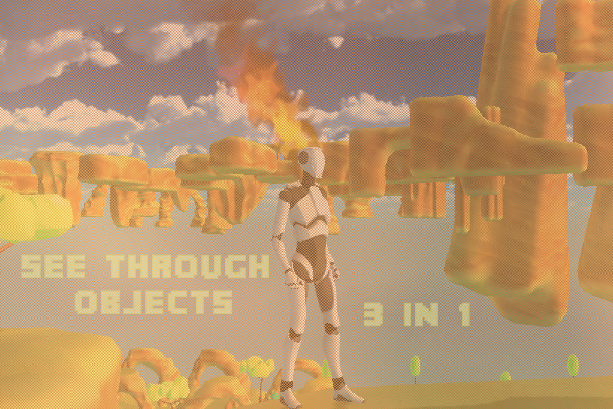 See through objects | Object fade | Silhouette highlight