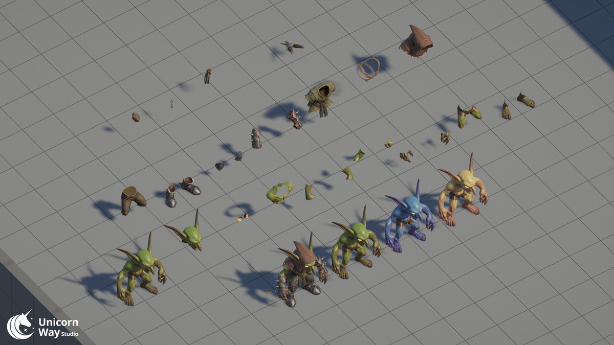 Stylized Goblin Modular Outfit
