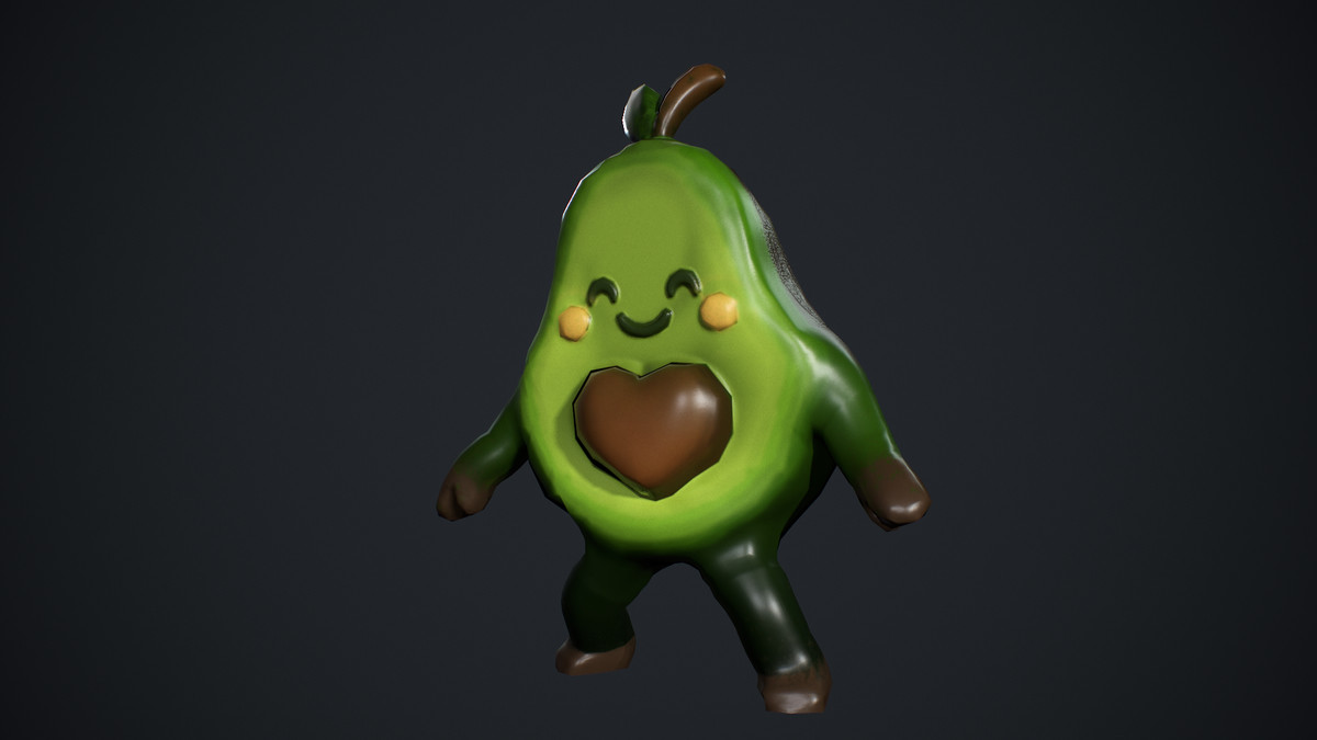 Avocado Low poly