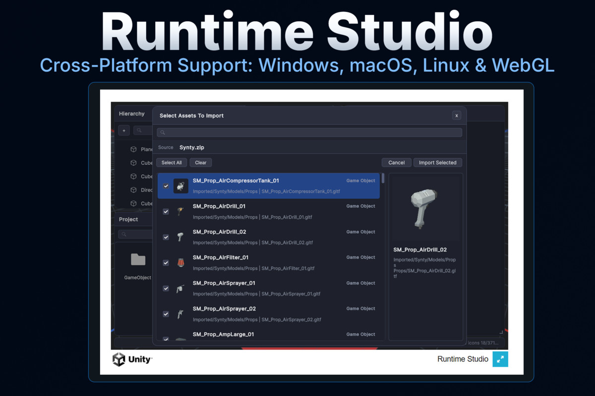 Runtime Studio – Asset Importer