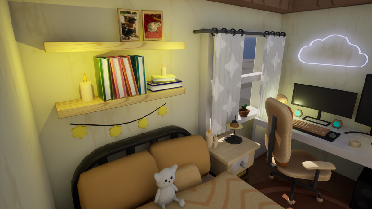 Stylized Gaming Room Environment