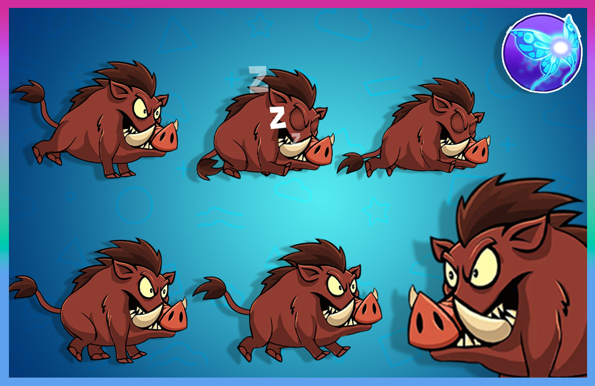 Boarok 2D Animated Character