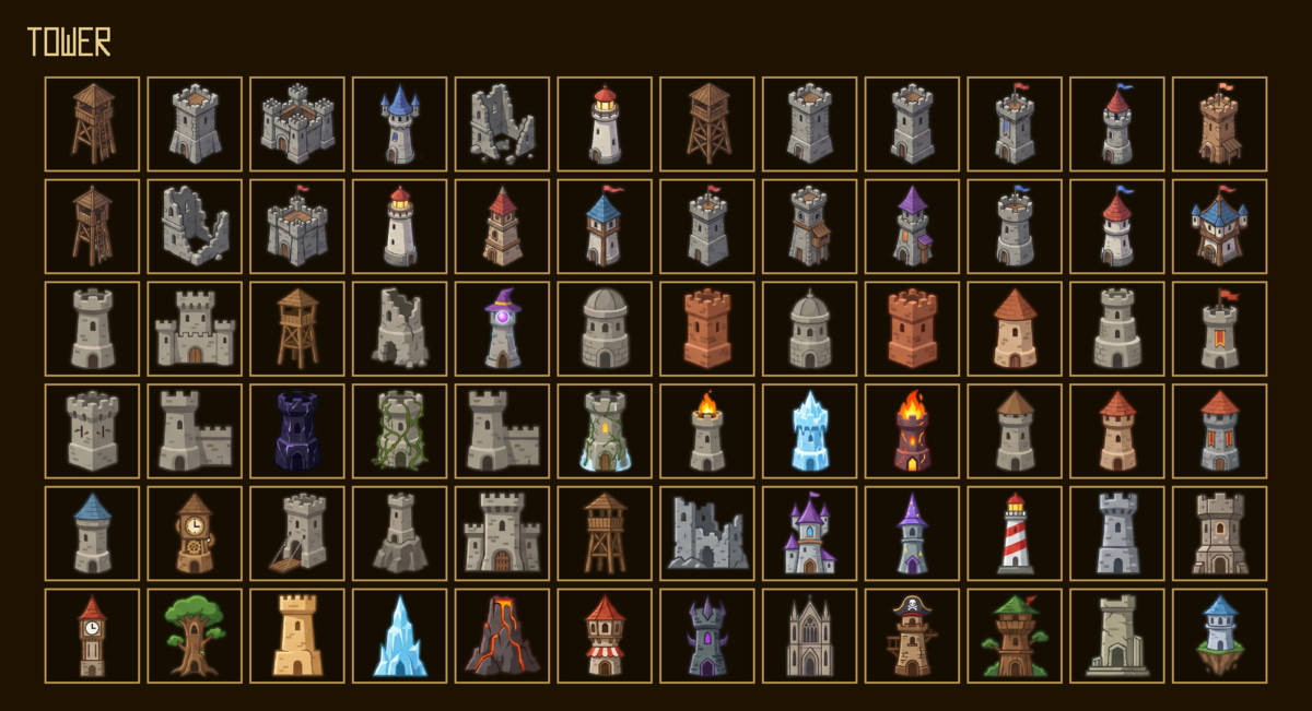 1230 Building Icons – Mega RPG Building Pack