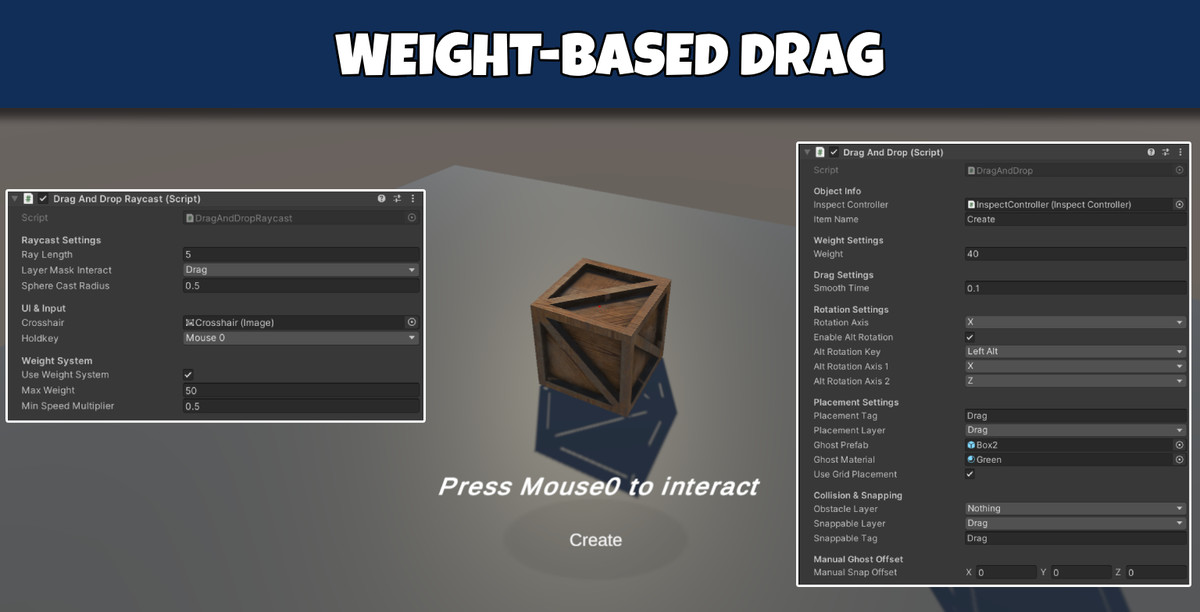 All-in-One Pro Drag & Drop + Grid Snap Placement & Physics Placement Systems