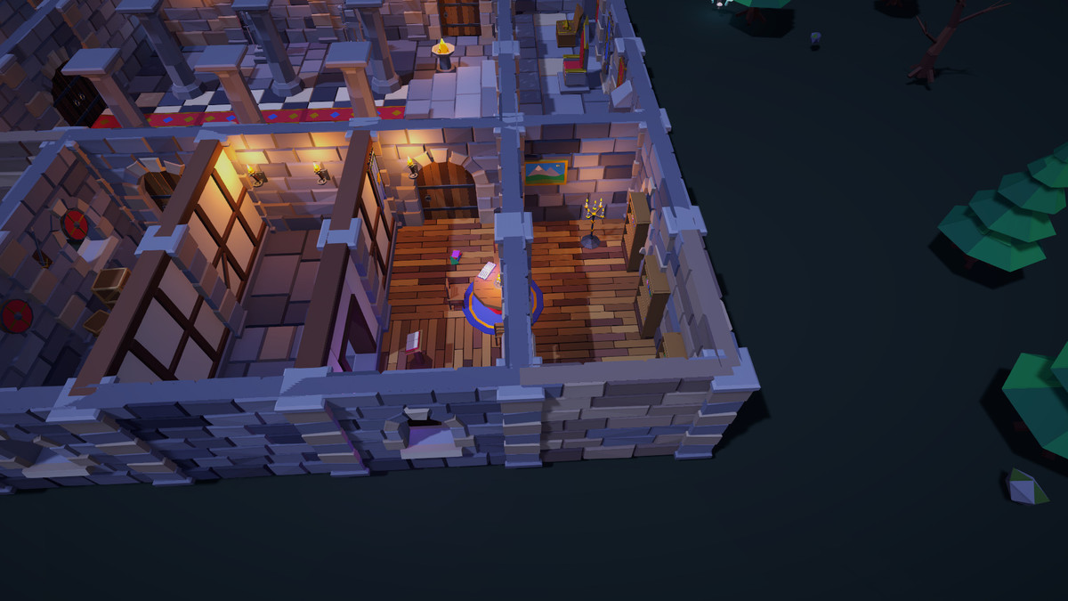 Low Poly Dungeon Keep - Modular Stone Castle Kit