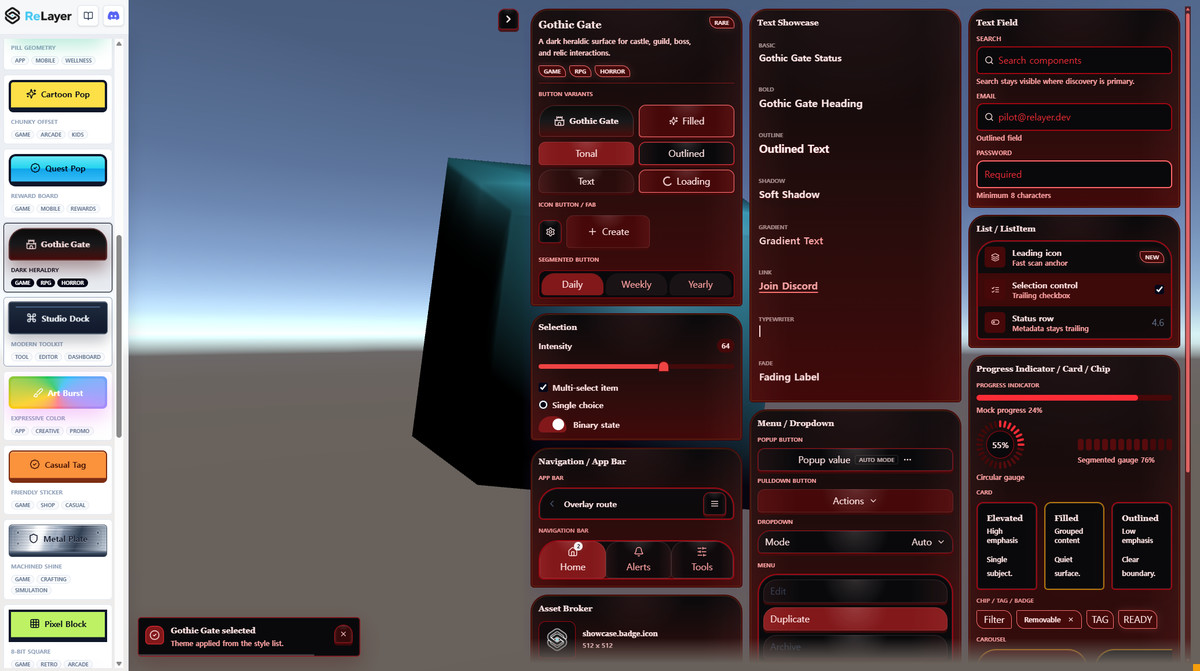 ReLayer - React UI Framework for Unity
