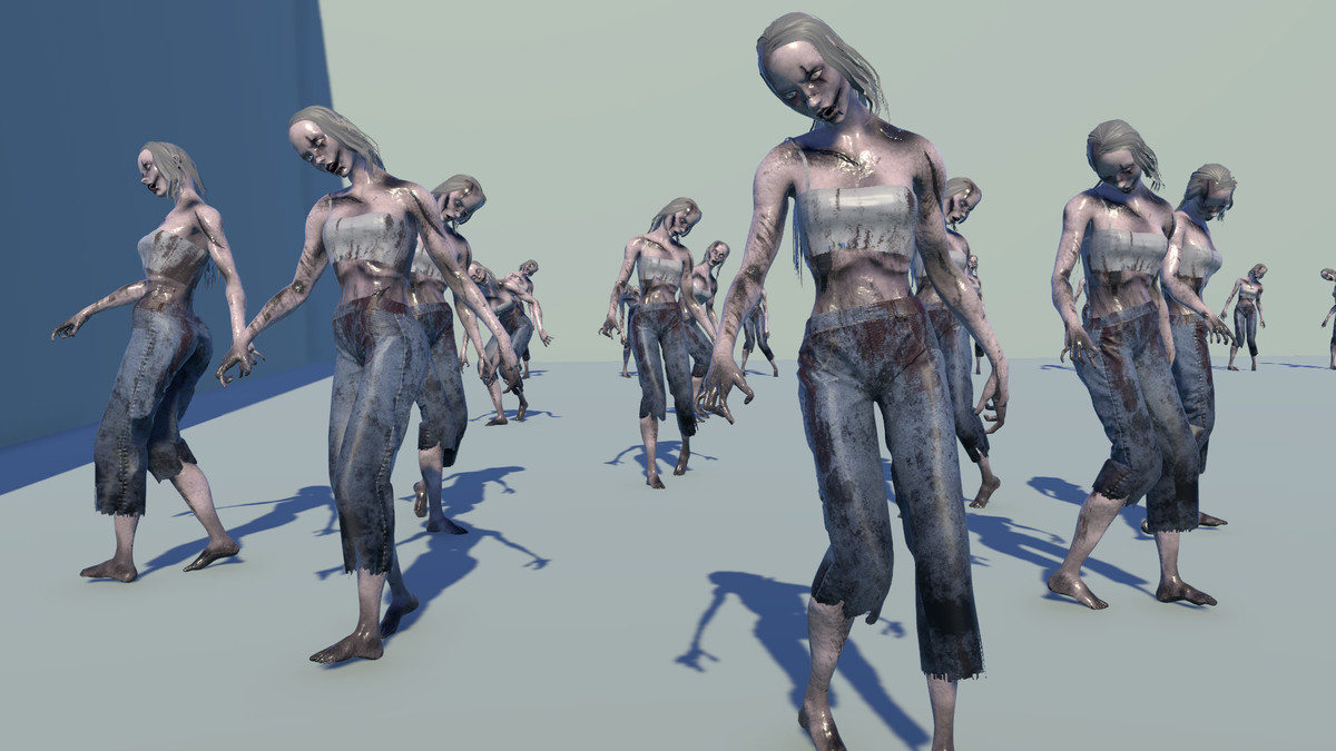 Female Zombie Animations
